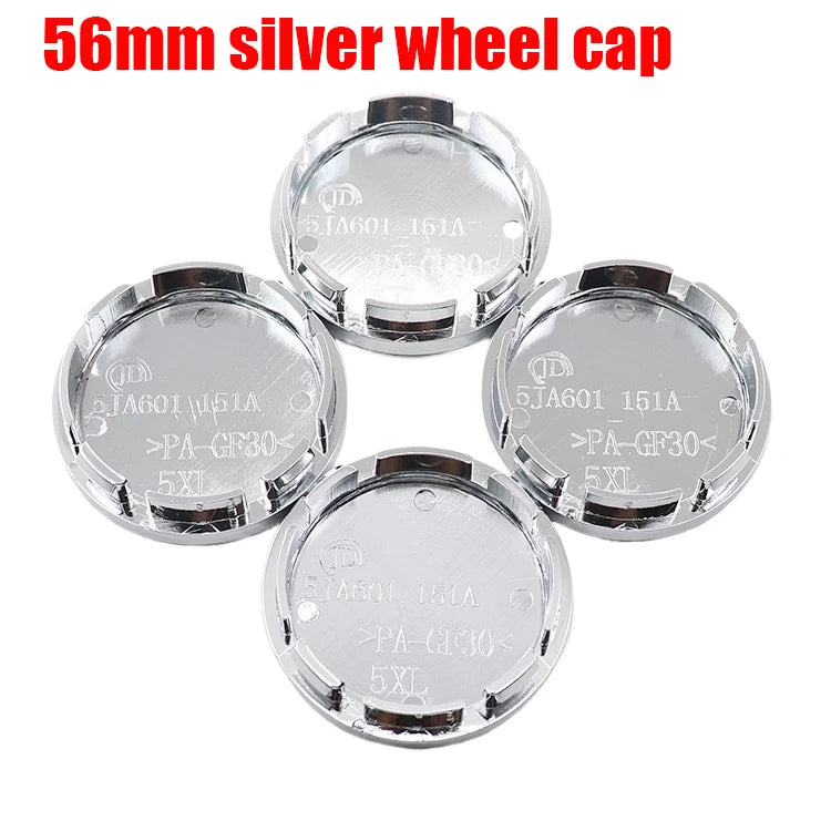 Wheel Center Hub Cap Badges for Kia, 56-68mm 4-Pack - image 4