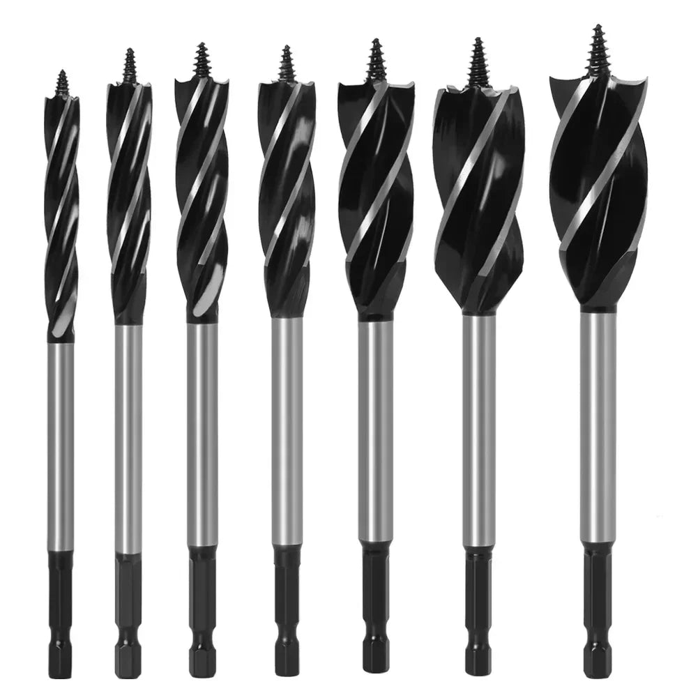 Auger Drill Bit 10-35mm 1/4 Hex Shank Woodworking Hole Opener