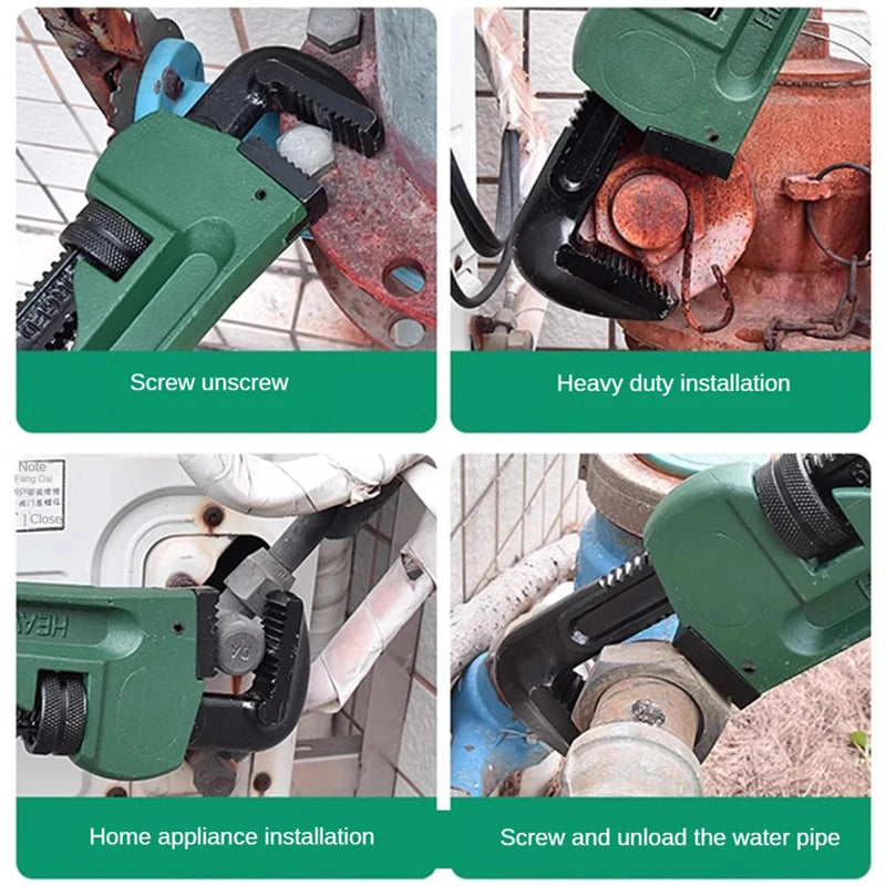 8-18‌″ Heavy Duty Pipe Wrench Adjustable Plumbing Plier Industrial-grade Torque Wrenches Multifunctional Universal Hand Tools