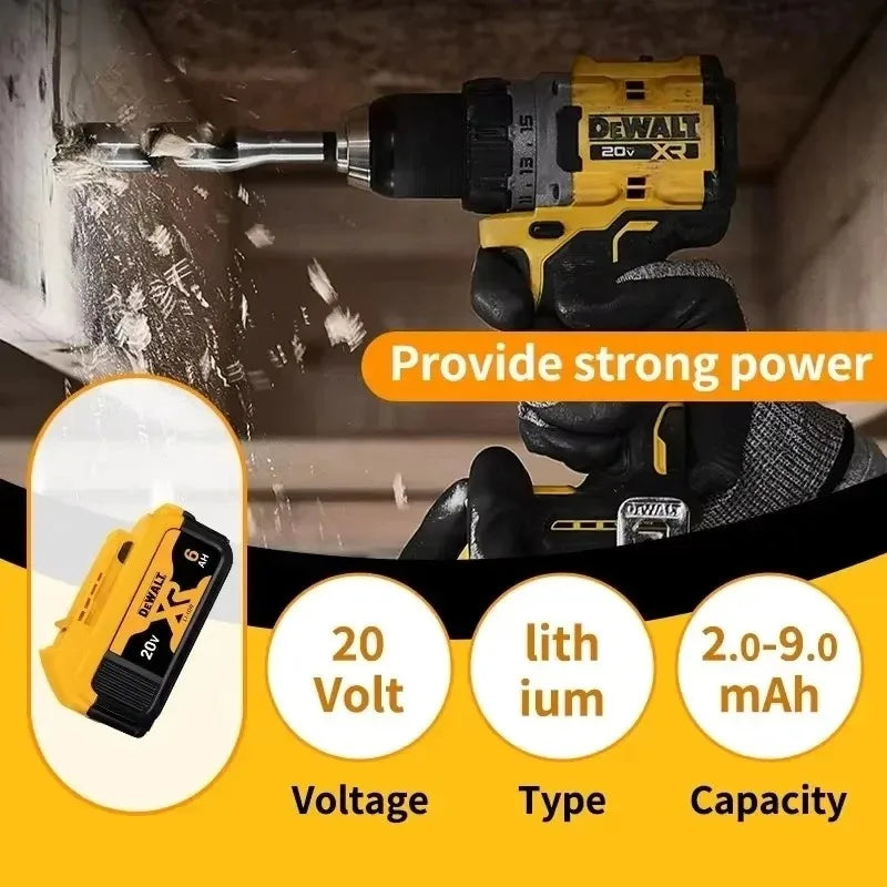 20V 6Ah Li-Ion Replacement Battery for DeWalt DCB206 DCB205 - image 10