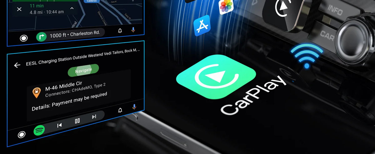 Wireless CarPlay Adapter for iPhone and Android Auto