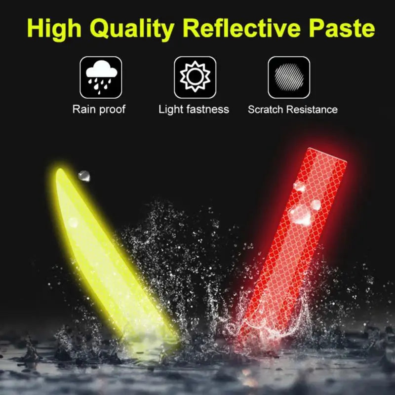 Reflective Stickers for Wheel Rims, Door Handles and Rear Bumper
