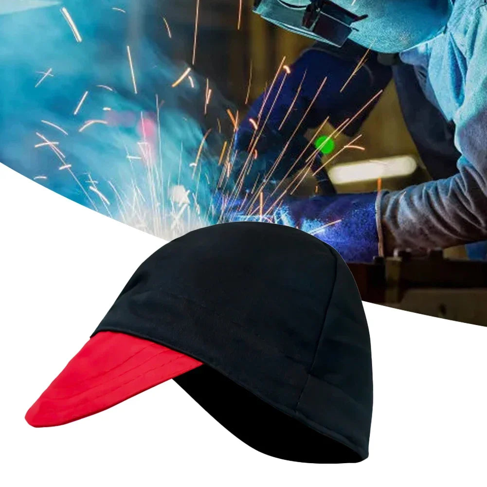 Cotton Welding Cap Hat Sweat Absorption Welders Retardant Helmet Adjustable Application To Welding Safety Protective Helmet