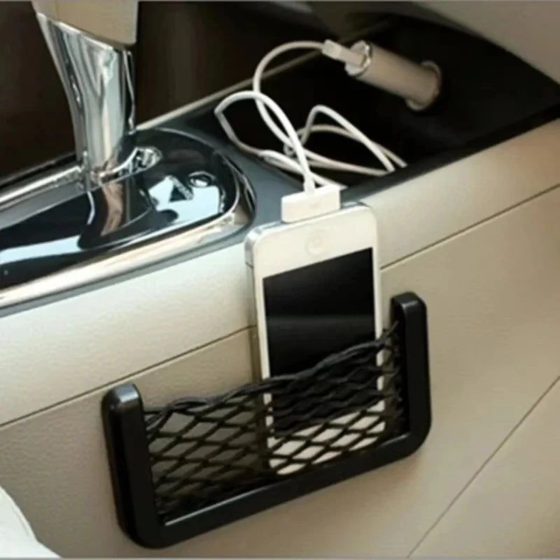 Adhesive Mesh Car Storage Pocket for Phone and Small Items