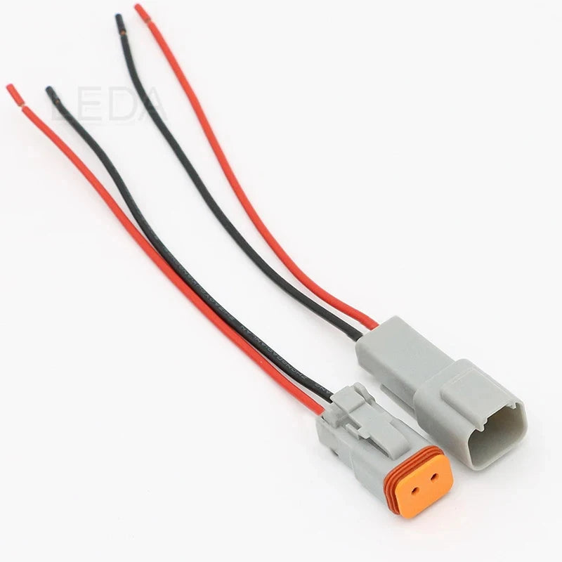 DT Waterproof Wire Connector with 15cm Leads, 2 to 12 Pin