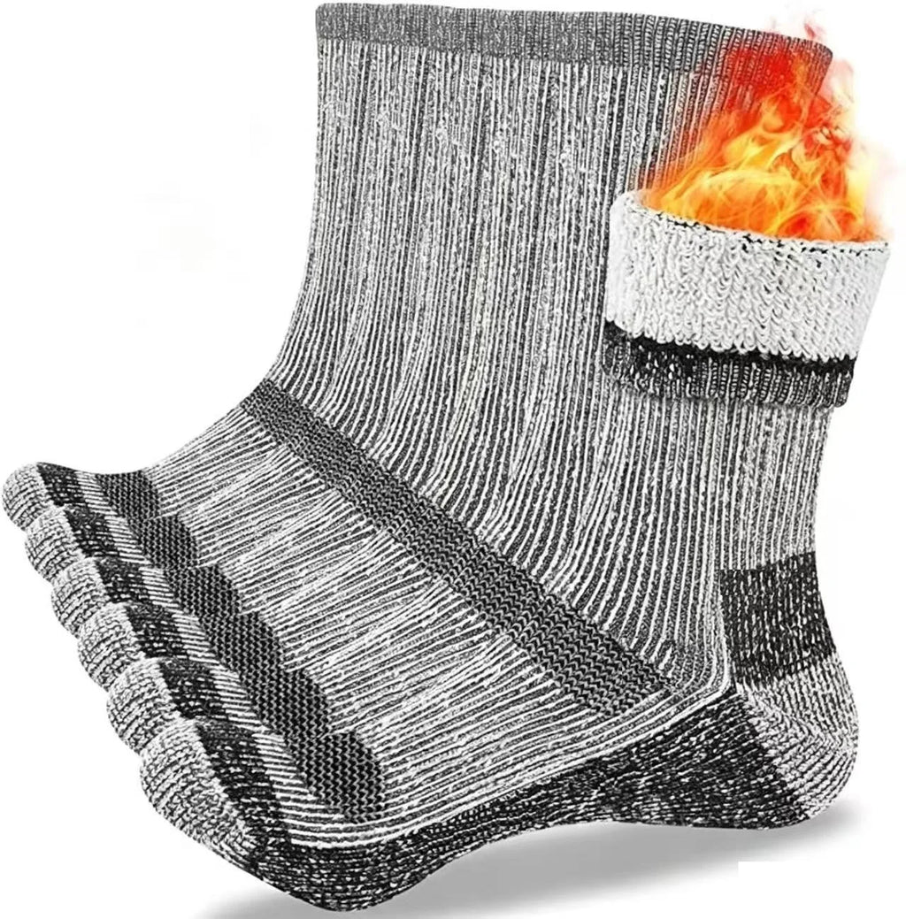 Merino Wool Thermal Boot Socks, 3 Pairs – Hiking & Work