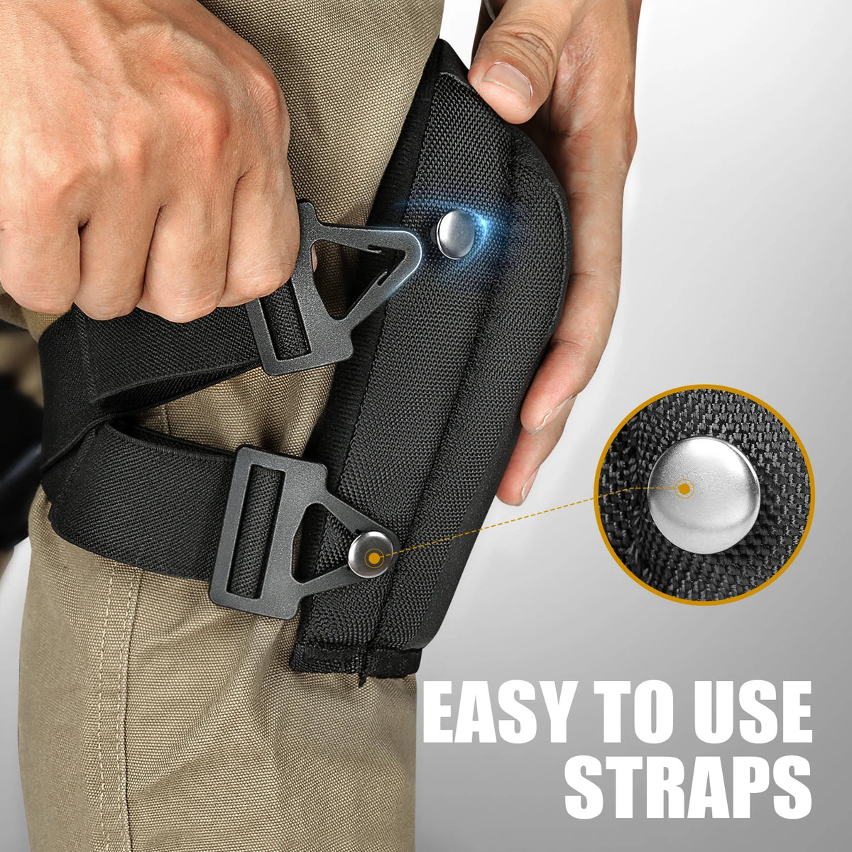 Heavy-Duty Foam Knee Pads with Double Straps