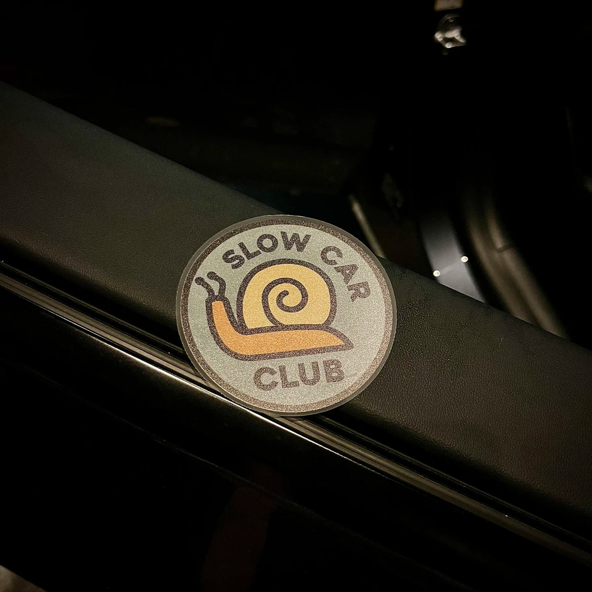 Snail Slow Car Club JDM Static Windshield Sticker - view 5