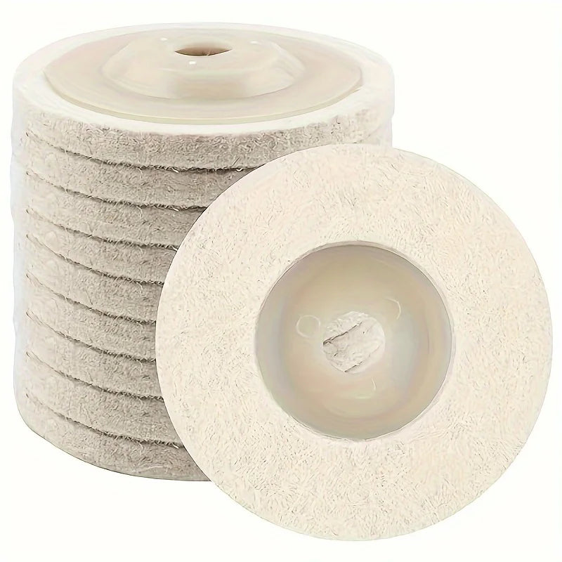 Felt Mirror Polishing Discs for Angle Grinder, Metal, Wood & Glass