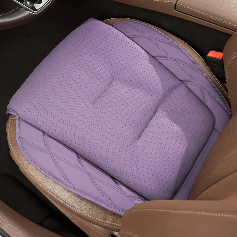 Synthetic Leather Car Seat Cushion with Lumbar Section