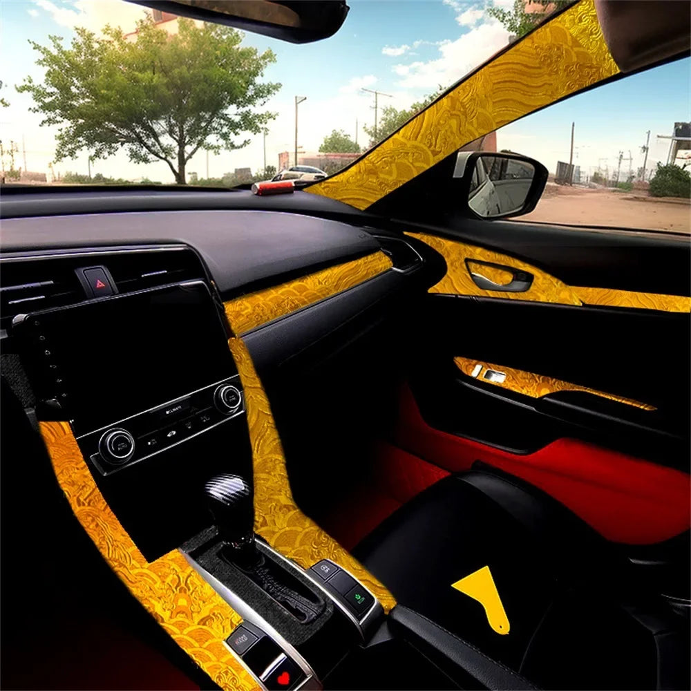 Self-Adhesive Pillar and Headliner Fabric Wrap, 59 x 19.7 in