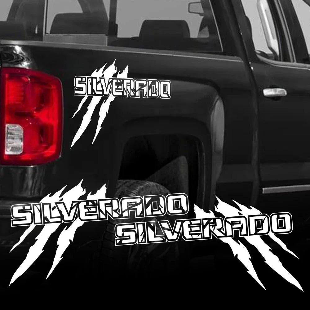 Chevy Silverado Claw Graphics Truck Bed Decals - Vinyl Sticker Set - image 2