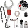 Bike Tool Kit 6 Pcs Professional Bicycle Repair Tools for Mountain Bike with 3-in-1 Cassette Remover Wrench Chain Breaker