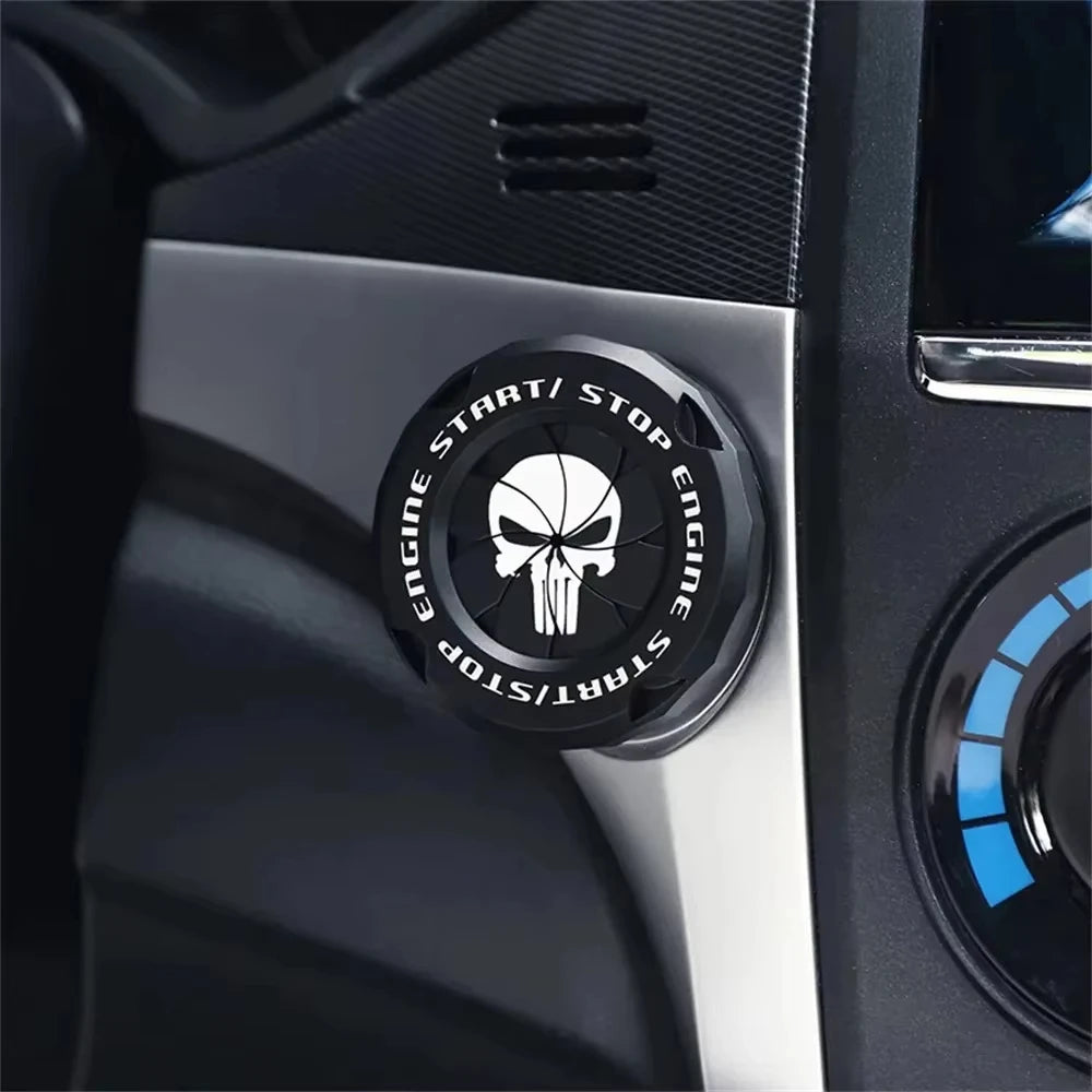 Rotating Start Stop Button Protective Cap for Car and Motorcycle - view 2