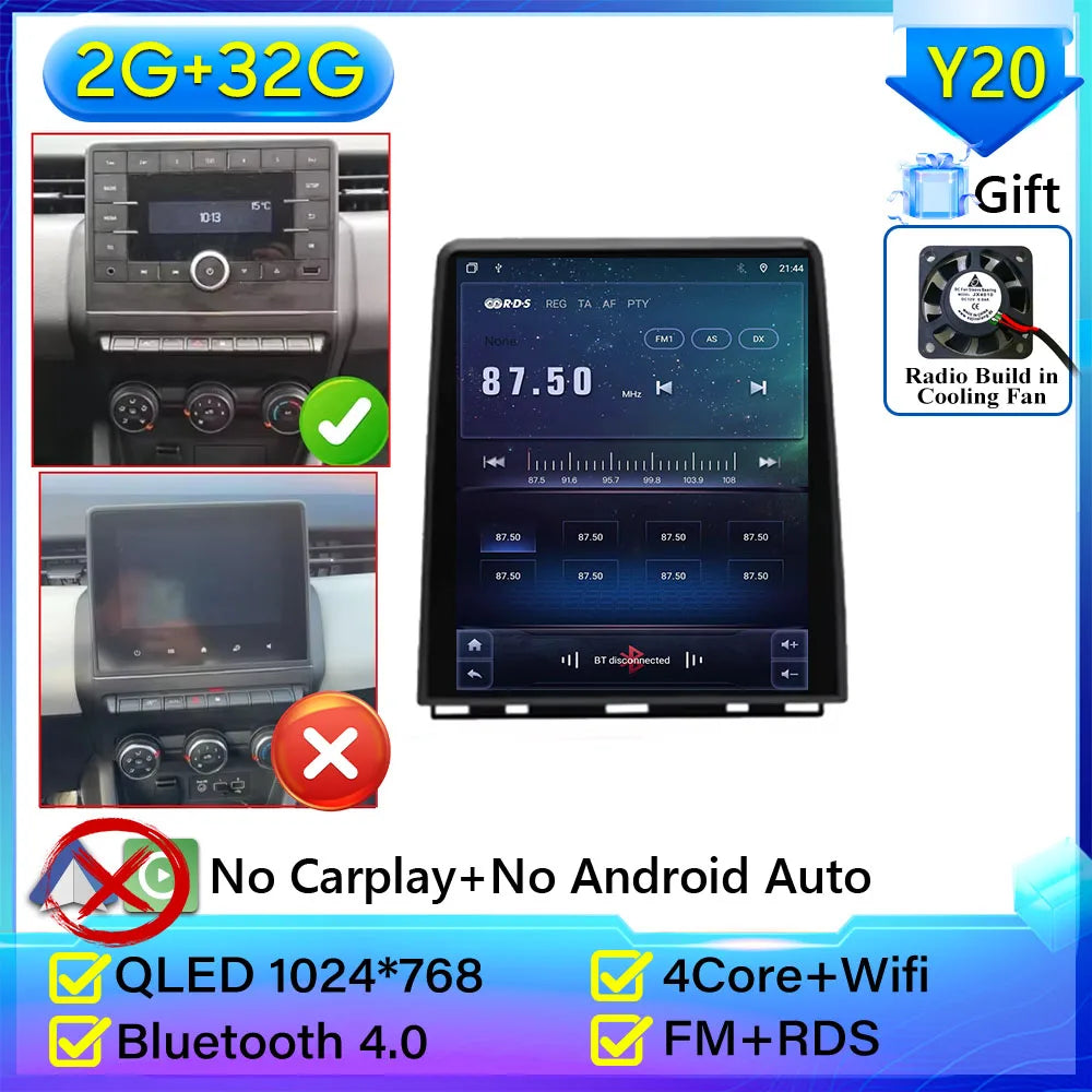 Renault Clio 5 Multimedia Car Radio with Android Auto & GPS - image 10