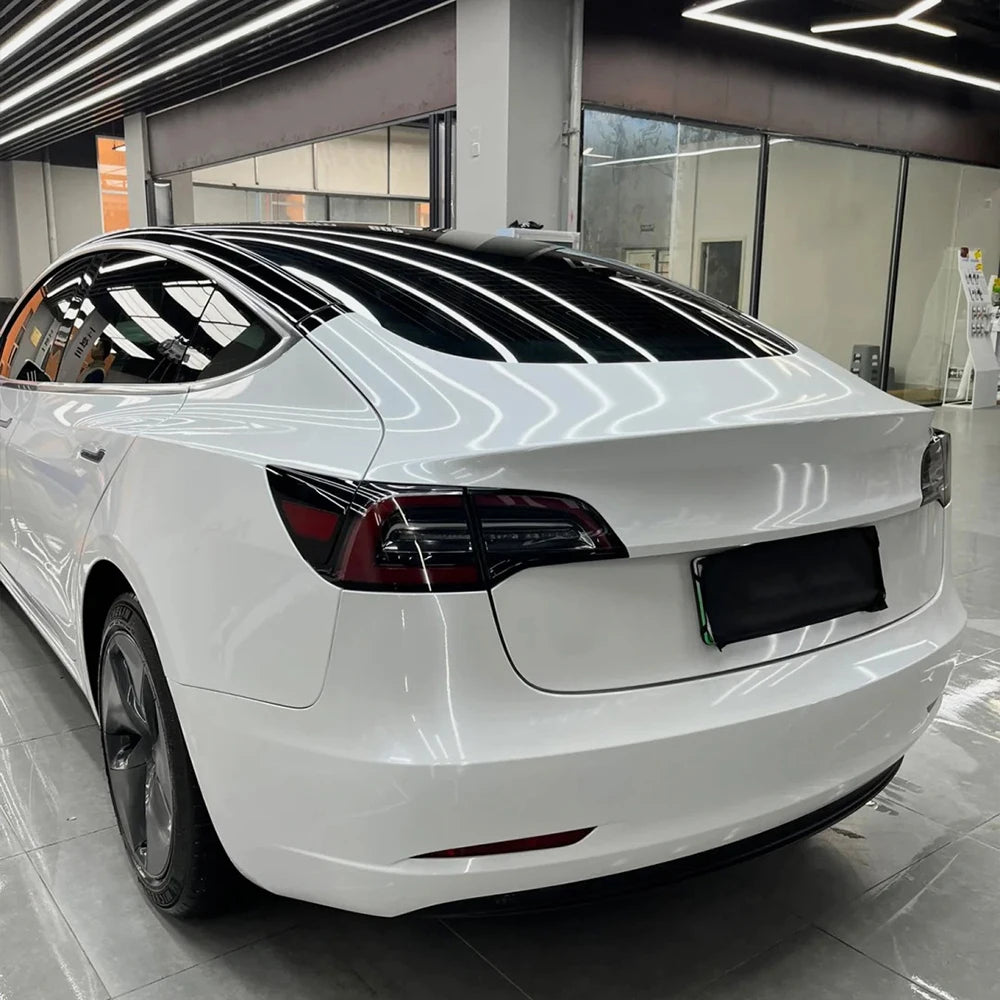 Gloss Pearl White Car Wrap Vinyl Film Roll – Self Adhesive - image 4