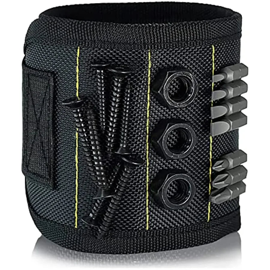 Magnetic Wristband for Holding Screws,Nails Drilling Bits,Wrist Tool Holder Belts with Strong Magnets,Cool Gadgets for Men, wome