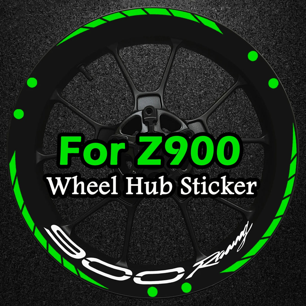 17in Reflective Wheel Rim Stripe Decal Kit for Kawasaki Z900