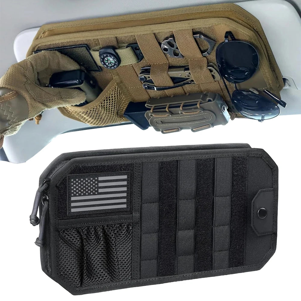 MOLLE Sun Visor Organizer Pouch for Cars and Trucks