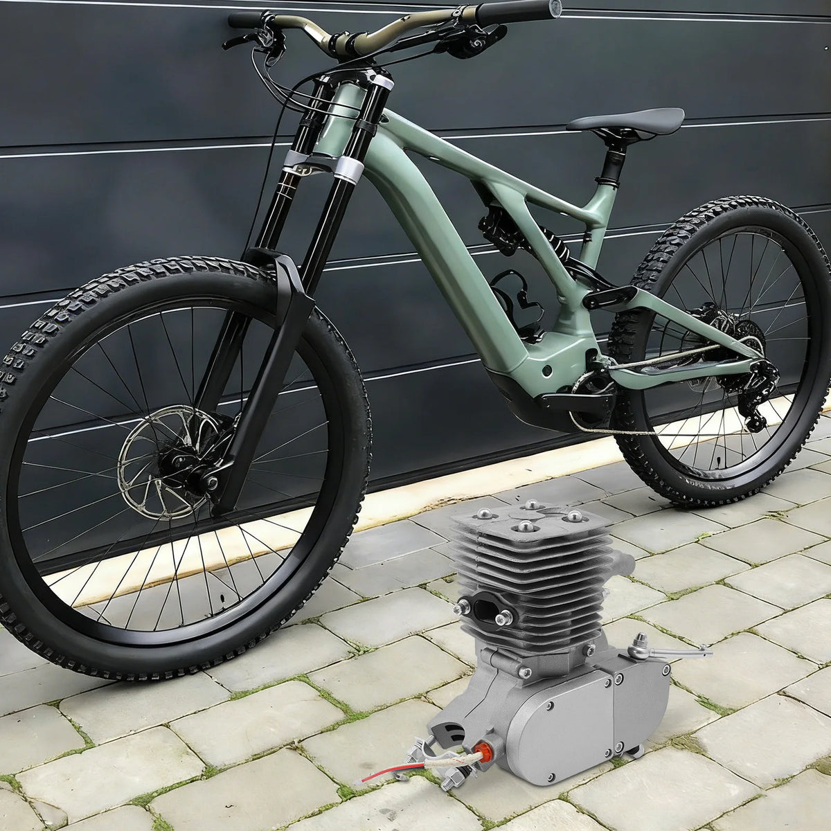 100cc 2-Stroke Gas Engine Kit for 26-28 Inch Bicycles