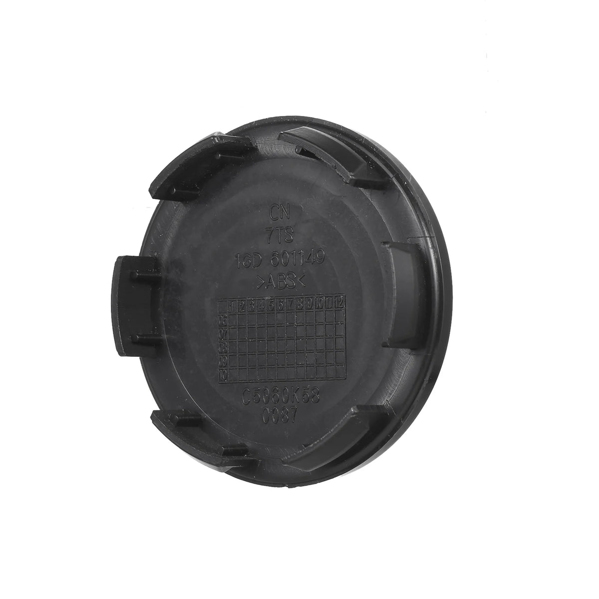 4-Piece Universal Car Wheel Center Caps, 55mm, ABS