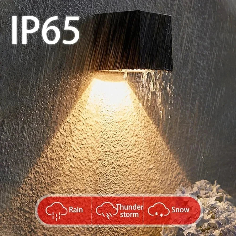 Wireless Solar Fence & Wall Lights – Waterproof