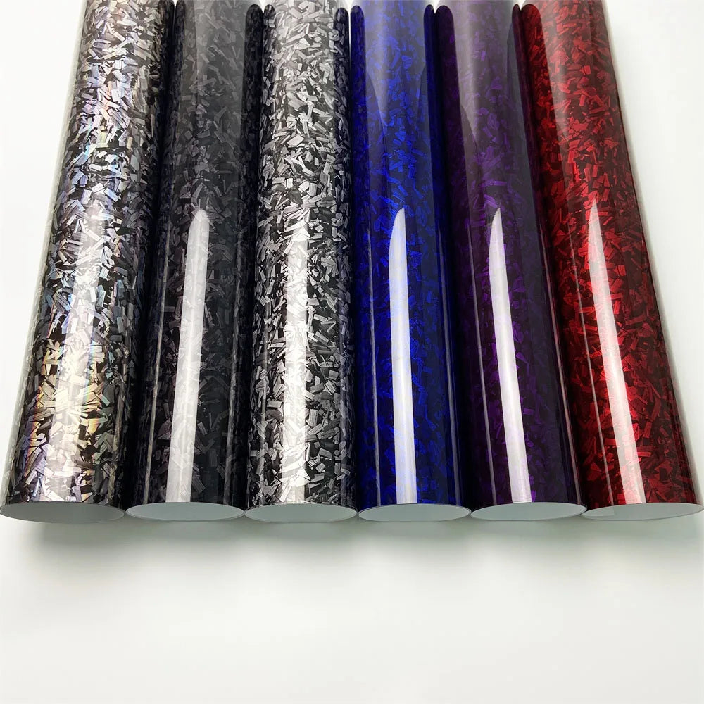 Forged Carbon Fiber Vinyl Wrap – Air Bubble Free Car & Motorcycle Film
