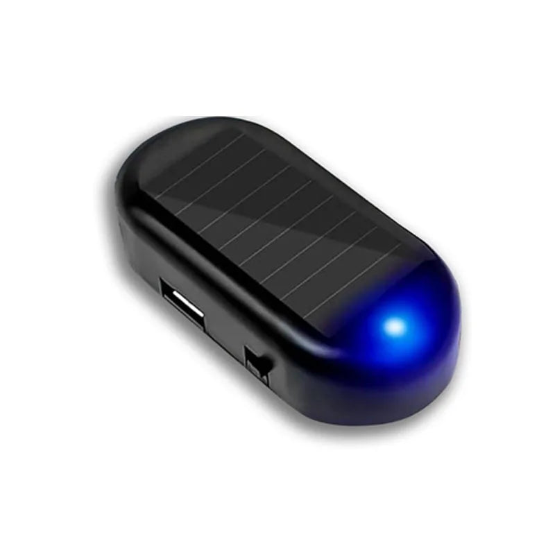 Solar Dummy Car Alarm Light, Flashing LED Anti-Theft Lamp, 1/2 Pcs