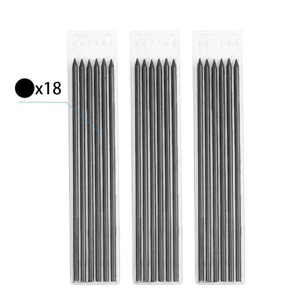 3-Color Carpenter Pencil Set with Sharpener & Refills - image 13