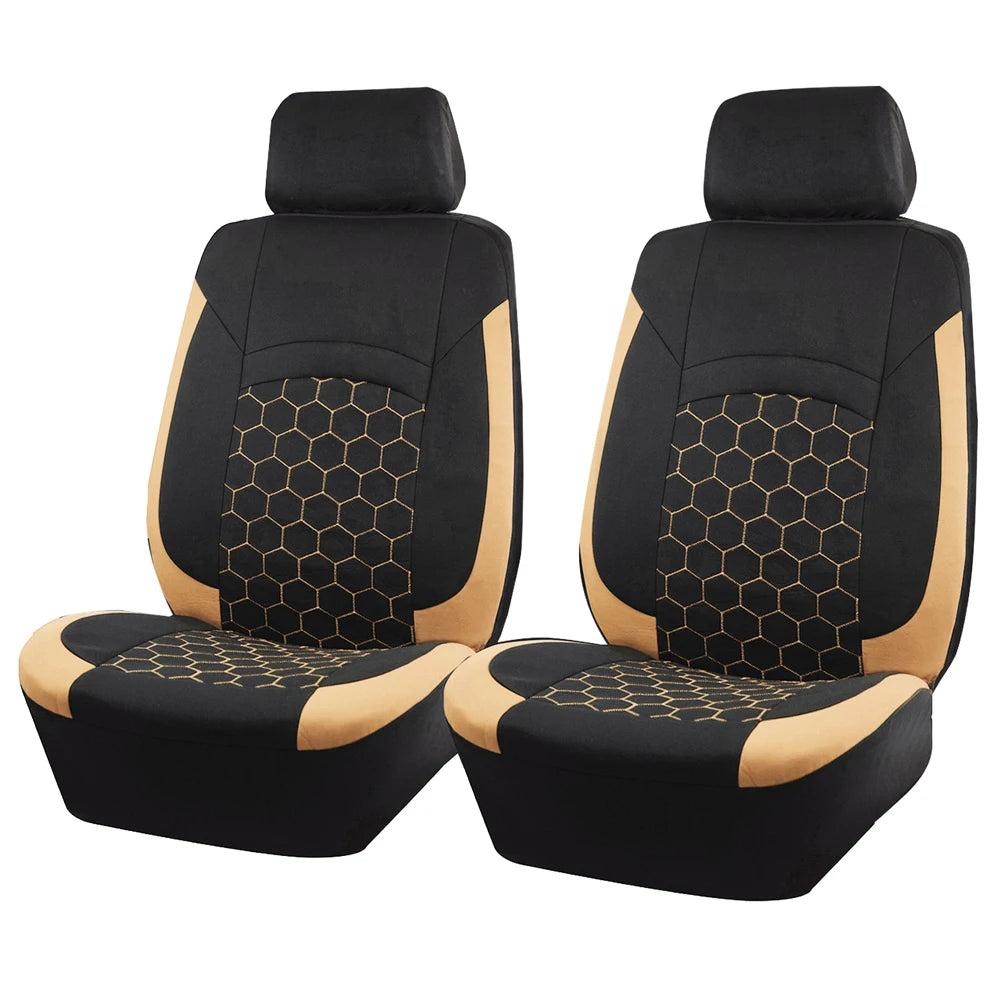 Football Embroidery Car Seat Covers, Universal Fit