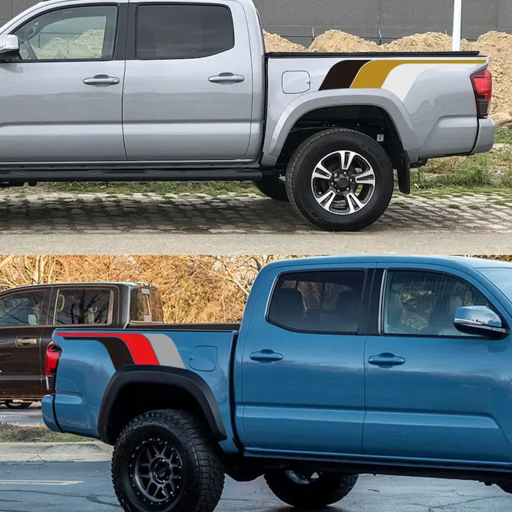 Truck Bed Side Mudslinger Decals for Toyota Tacoma, 2pc