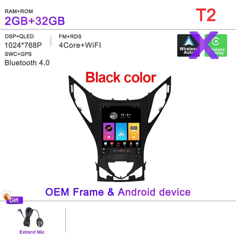 9.7" Android Car Multimedia Player GPS for Hyundai Azera - image 21