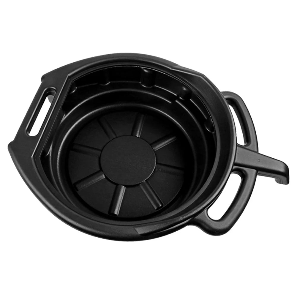 Oil Drain Pan Waste Engine Oil Collector Drip Tray with 3 Handles