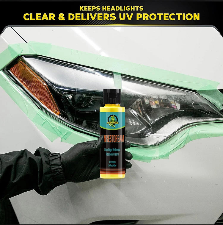 Headlight Restoration Polish for Yellowed Headlights