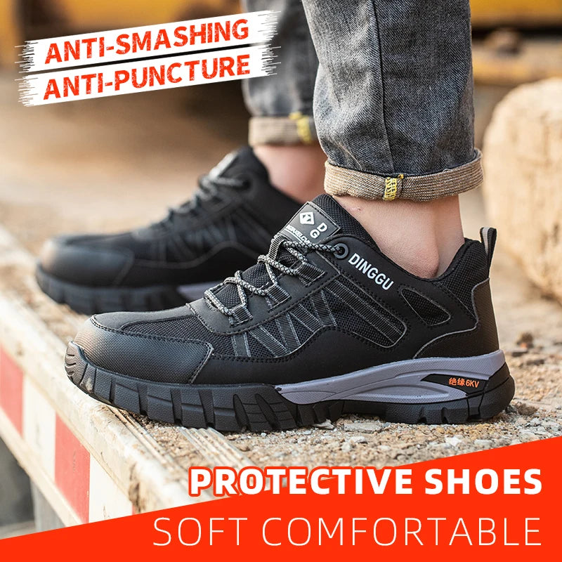 Steel Toe Work Boots, Indestructible & Non-Slip