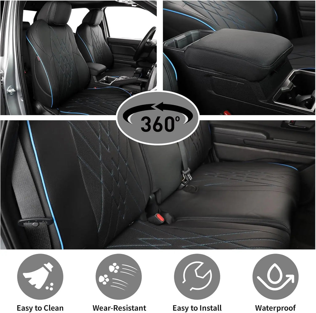 Custom Fit Seat Covers for Toyota Tacoma 2024-2026, Full Set