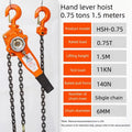 0.75 Ton/1.5 Ton/2 Ton Manual Ratchet Lever Hoist Hand Chain Coist Pulley Block Wire Rope Tensioner Lifting Fastening Tool