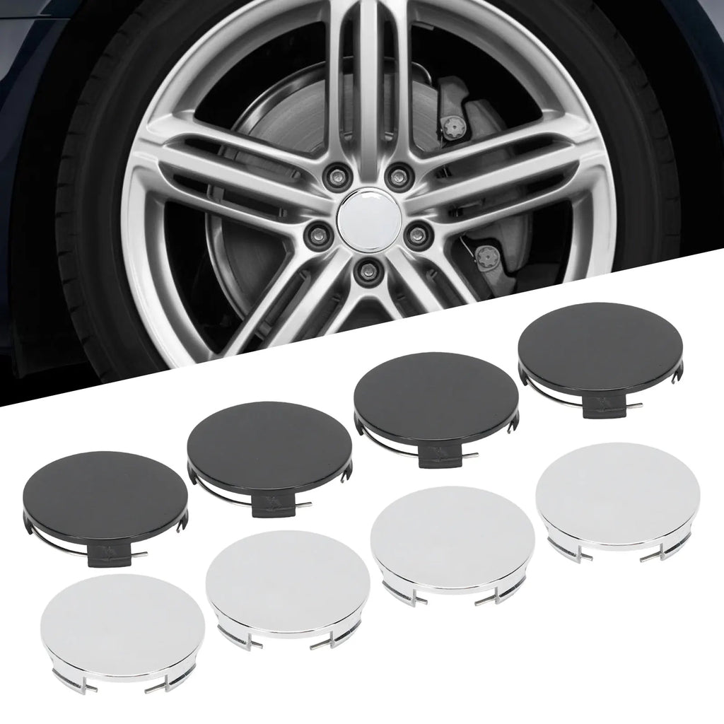 Universal 65mm Wheel Hub Caps Chrome Center Caps (4 Pack) - image 4