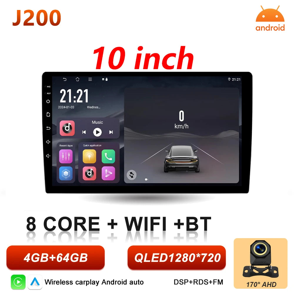 9/10 Inch Double DIN Car Stereo with Wireless CarPlay & Android Auto - image 28