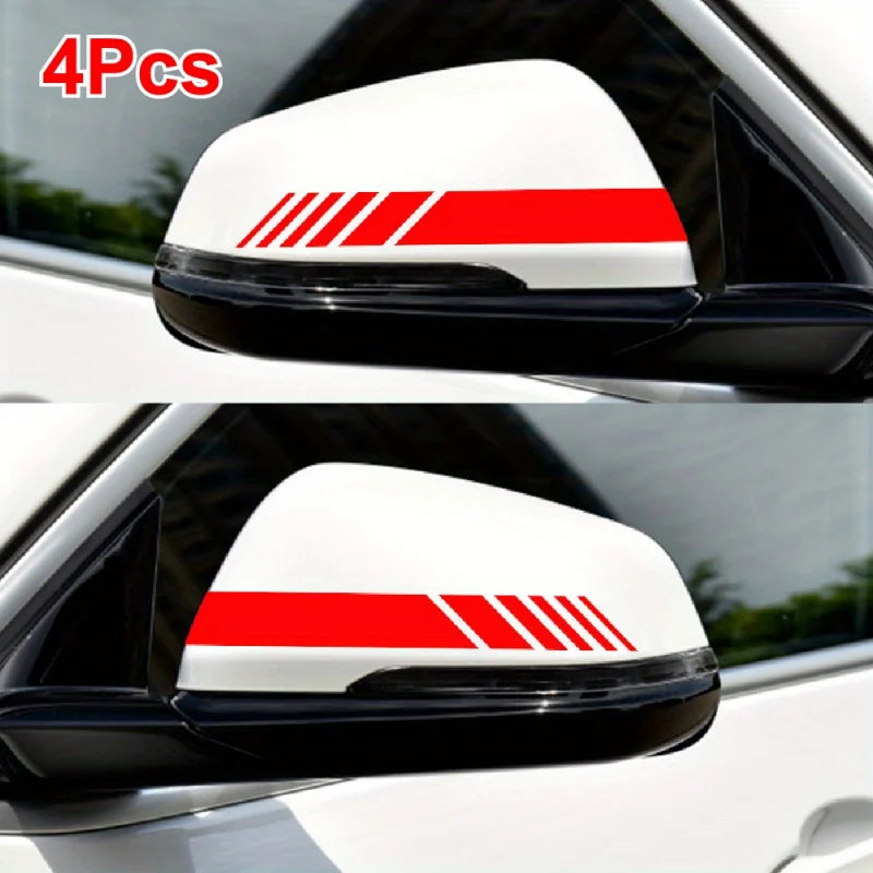 JDM 4-Piece Reflective Racing Stripes Vinyl Decal Kit - image 4