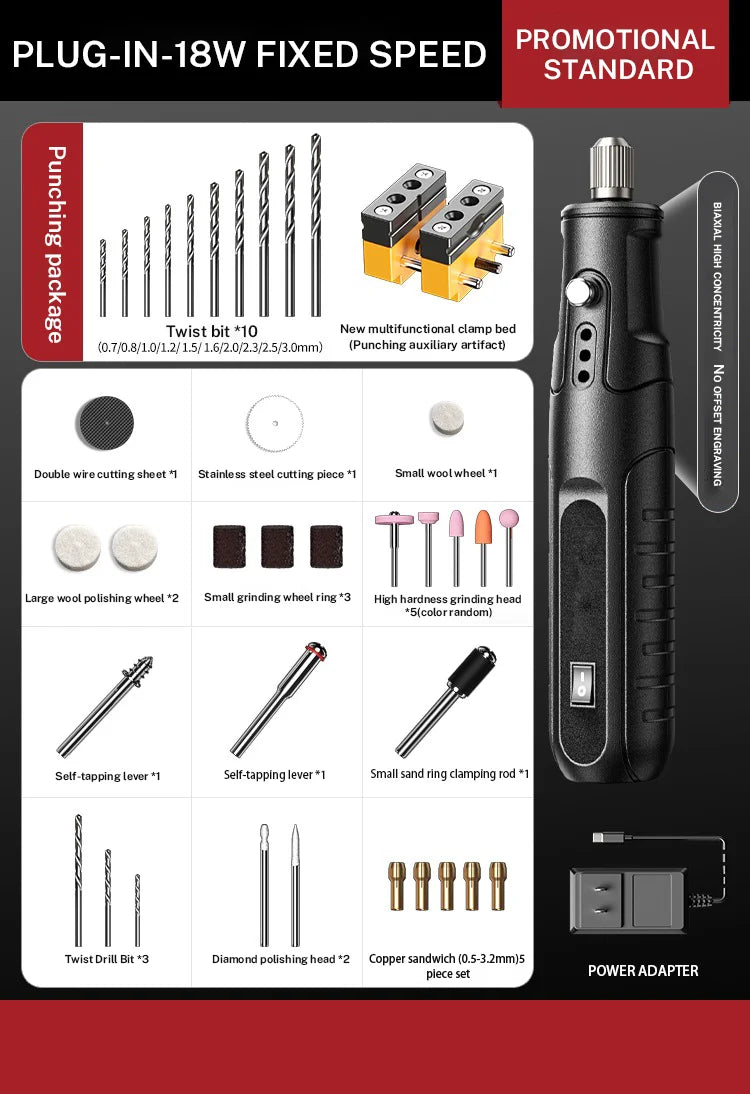 Zten Mini Handheld Rotary Tool for Engraving & Polishing - image 7