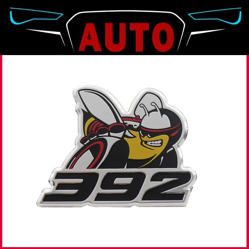 3D Aluminum Number Script Sticker for Car Hood, Fender and Trunk