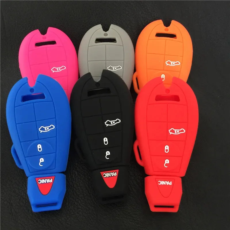 Silicone Key Fob Cover for Dodge Ram & Chrysler 4-Button Remote