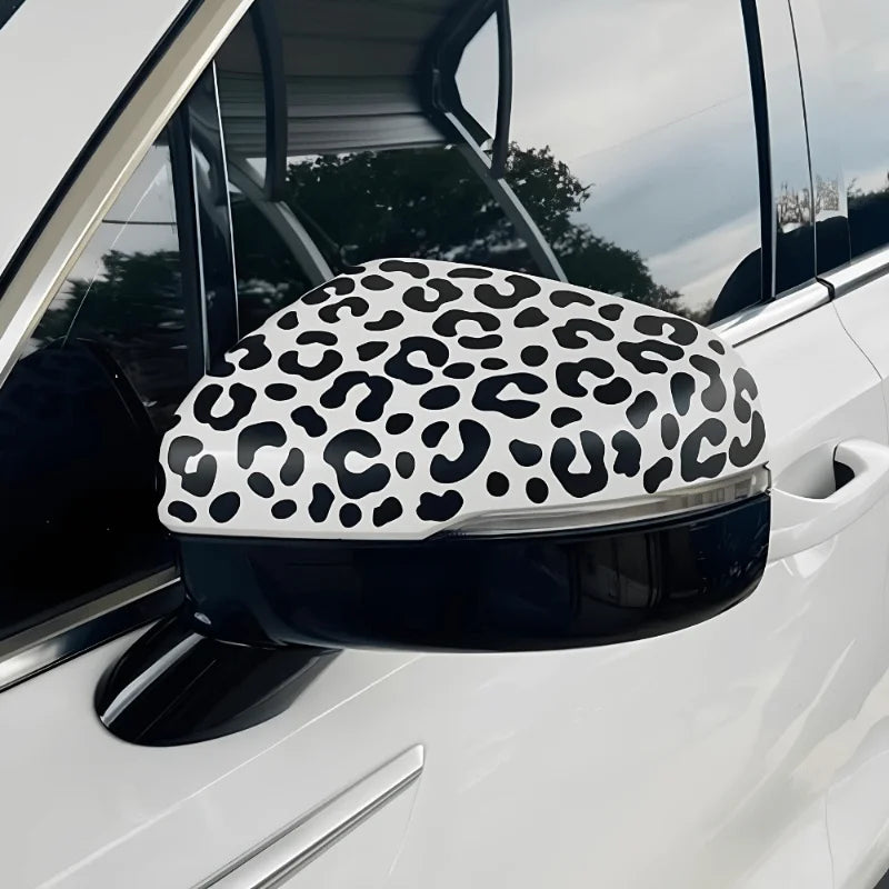 Leopard Print Vinyl Stickers for Car Mirrors, Windows and Motorcycles - view 3