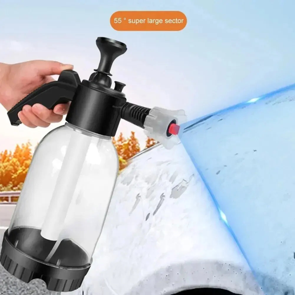 2L hand held foam sprayer, air pressure car wash and cleaning bottle