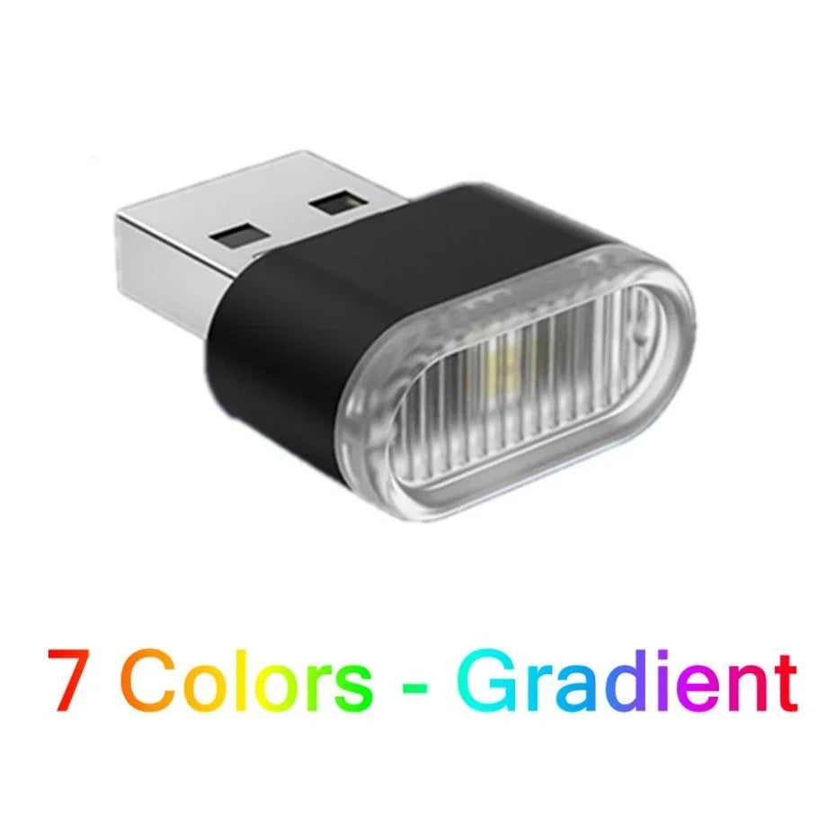 Mini USB LED Ambient Light for Car Interior, Plug and Play
