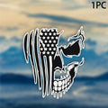 American Flag Skull PVC Reflective Sticker for Car Hood and Truck - view 8