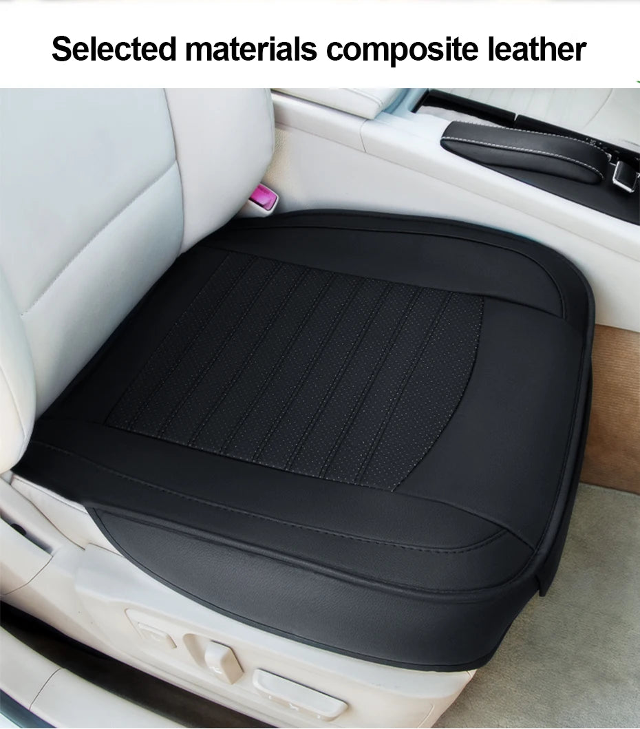 PU Leather Front Seat Cover with Anti-Slip Backing
