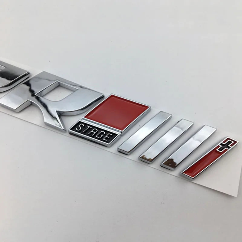 3D Stage III Script Car Sticker for Volkswagen Golf, CC and Audi A4 A6