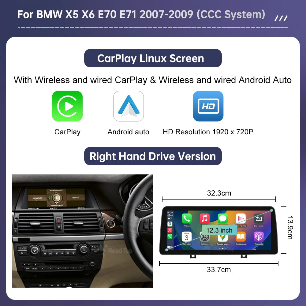 Wireless CarPlay Android Auto for BMW X5 X6 2007-2013 - image 7